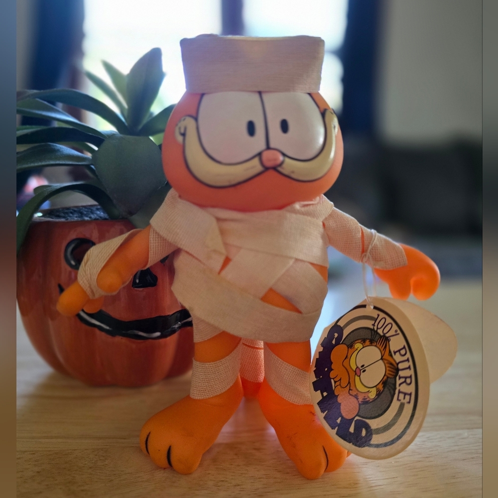 "Come To Mummy" Garfield from 1978 release with tags